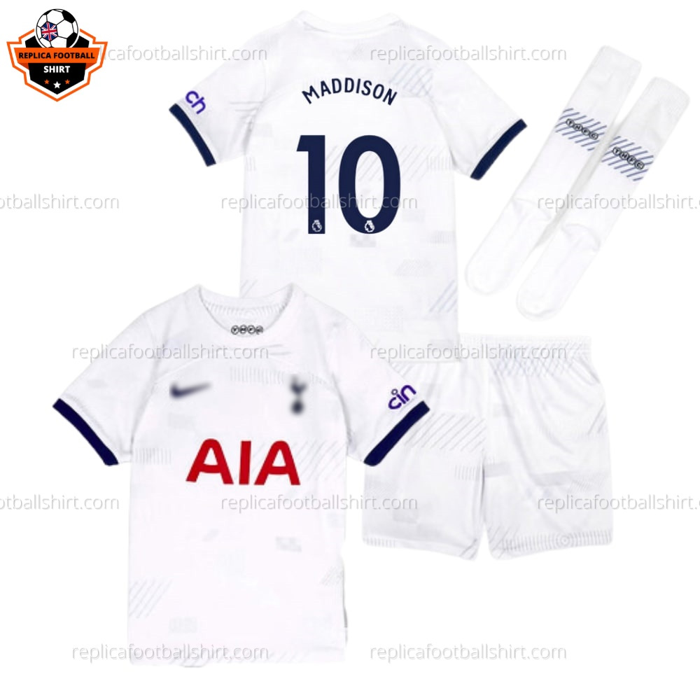 Tottenham Maddison 10 Home Kids Replica Kit 23/24 - front