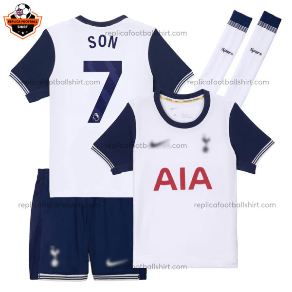 Tottenham Hotspur SON 7 Home Kid Replica Football Kit 2024/25 - front