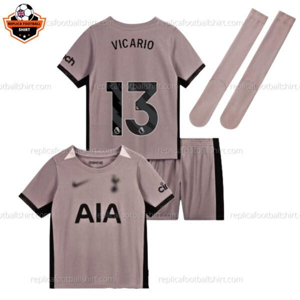 Tottenham Third Kid Replica Kit VICARIO 13 - front