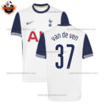 Tottenham Hotspur VAN DE VEN 37 Home Men Replica Football Shirt 2024/25