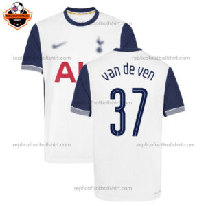 Tottenham VAN DE VEN 37 Home Replica Shirt 24/25 - front