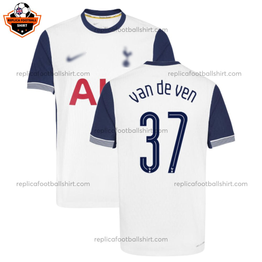 Tottenham VAN DE VEN 37 Home Replica Shirt 24/25 - front
