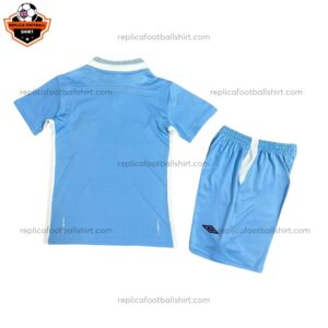Retro Manchester City Home Kid Replica Football Kit 2011/12 Back View