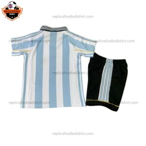 Retro Argentina Home Kid Replica Football Kit 1998 Back View