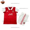 Retro Arsenal Home Kid Replica Football Kit 1998/99 Front View
