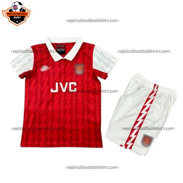 Retro Arsenal Home Kid Replica Football Kit 1998/99 Front View