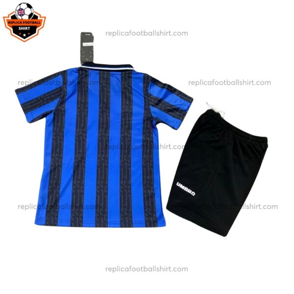 Retro Inter Milan Home Kid Replica Football Kit 1997/98 Back View