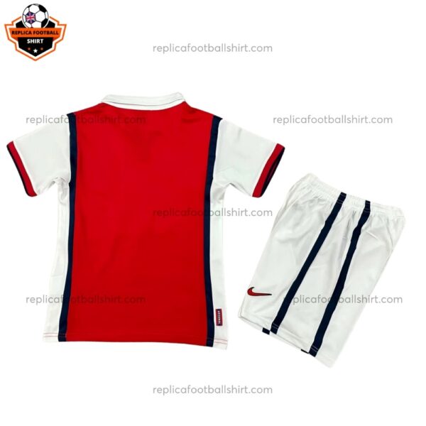 Retro Arsenal Home Kid Replica Football Kit 1998/99 Back View