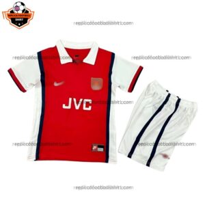 Retro Arsenal Home Kid Replica Football Kit 1994/96 Front View