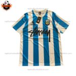 Retro Argentina Stussy Home Replica Football Shirt 1986