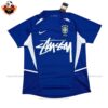Retro Brazil Stussy Away Men Replica Football Shirt 2002 - Front View