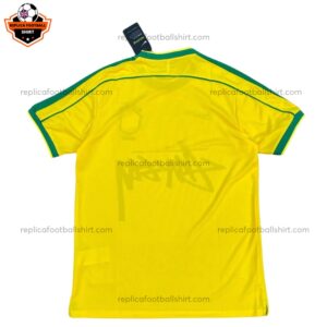 Retro Brazil Stussy Home Men Replica Football Shirt 1998 - Back View