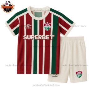 Fluminense Home Kid Replica Football Kit 2025/26 Front View