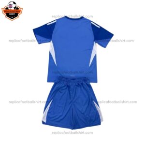Manchester United Blue Goalkeeper Kid Replica Football Kits 2025/26 Back View
