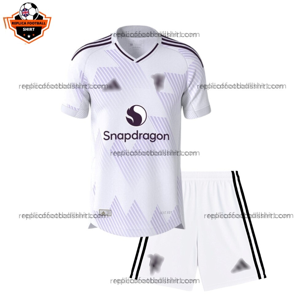 Manchester United Away Kid Replica Football Kits 2025/26 Front View