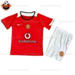 Retro Manchester United Home Kid Replica Football Kit 2004/06