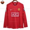 Man Utd Home Replica Shirt 07/08 Long Sleeve - front