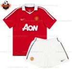 Retro Manchester United Home Kid Replica Football Kit 2010/11