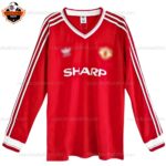 Manchester United Retro Home Men Replica Football Shirt 1986/88 Long Sleeve