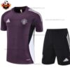 MU Purple Pre Match Training Kid Replica Kit 25/26 - Front View