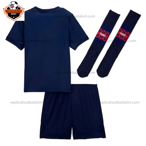 Paris Saint Germain Home Kid Replica Football Kit 2025/26 Back View