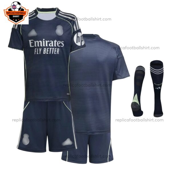 Real Madrid Away Kid Replica Football Kit 2025/26 Front View