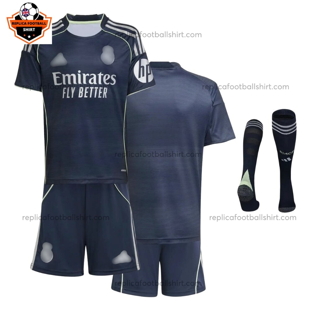 Real Madrid Away Kid Replica Football Kit 2025/26 Front View