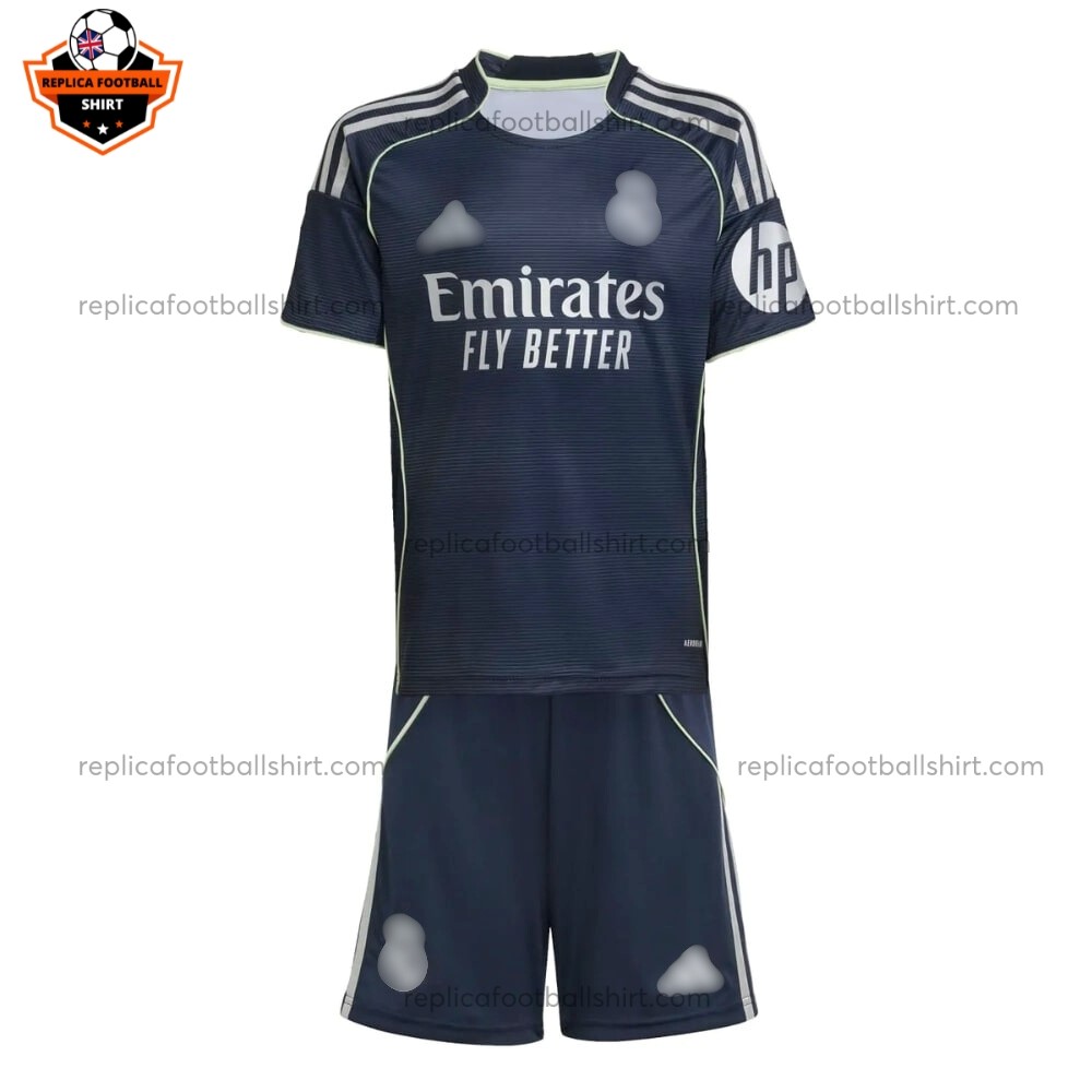 Real Madrid Away Kid Replica Football Kit 2025/26 Front View