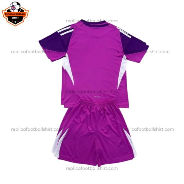 Real Madrid Purple Goalkeeper Kid Replica Football Kit 2025/26 Back View