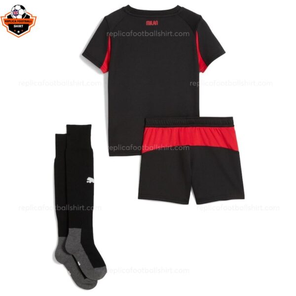 AC Milan Home Kid Replica Football Kit 2025-26 backview