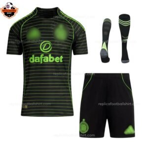 Celtic Away Kid Replica Football Kit 2025-26