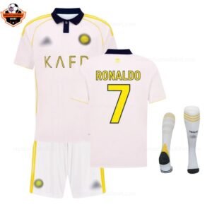 RFS Al Nassr RONALDO 7 Third Kid Replica Football Kit 2025_26 - with socks