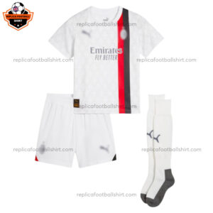 AC Milan Away Kid Replica Football Kit 2023/24 - Front View