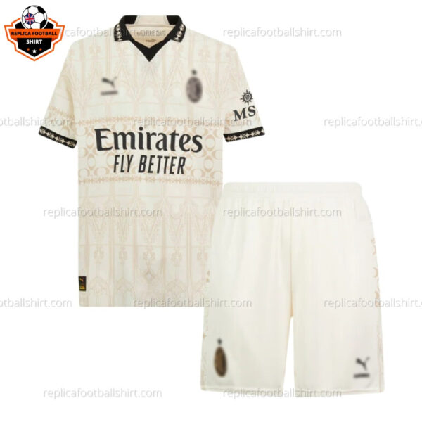 AC Milan Fourth Light Kid Replica Football Kit 2023/24 - Front View