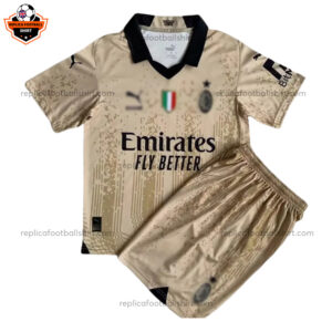 AC Milan x KOCHÉ Away Kid Replica Football Kit 2023/24 - Front View