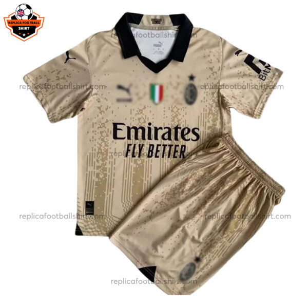 AC Milan x KOCHÉ Away Kid Replica Football Kit 2023/24 - Front View