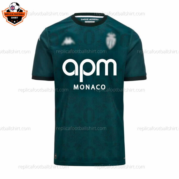 AS Monaco Away Men Replica Football Shirt 2024/25 - Front View