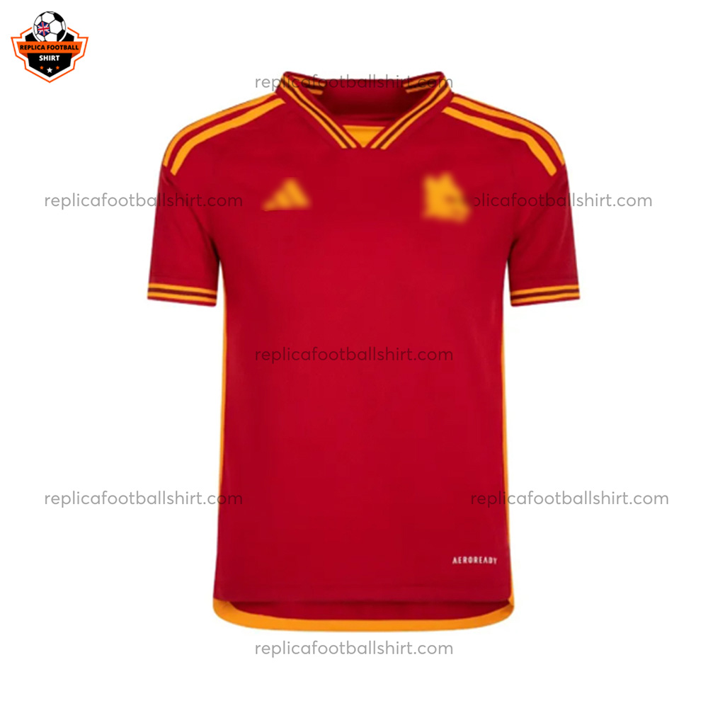 AS Roma Home Kid Replica Football Kit 2023/24 - Front Shirt View