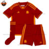 AS Roma Home Kid Replica Football Kit 2023/24 - Front View