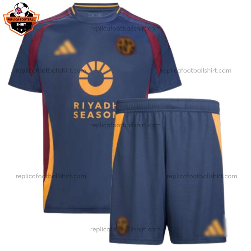 AS Roma Third Kid Replica Football Kit 2024/25 - Front View