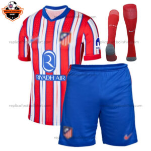Atletico Madrid Home Kid Replica Football Kit 24/25 - Front View