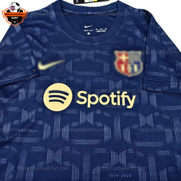 Barcelona 125th Anniversary Edition Kid Replica Football Kit 2024/25 - Front Logo View
