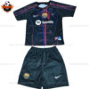 Barcelona Black Joint Edition Kid Replica Football Kit 2023/24 - Front View