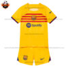 Barcelona Four Kid Replica Football Kit 2022/23 - Front View