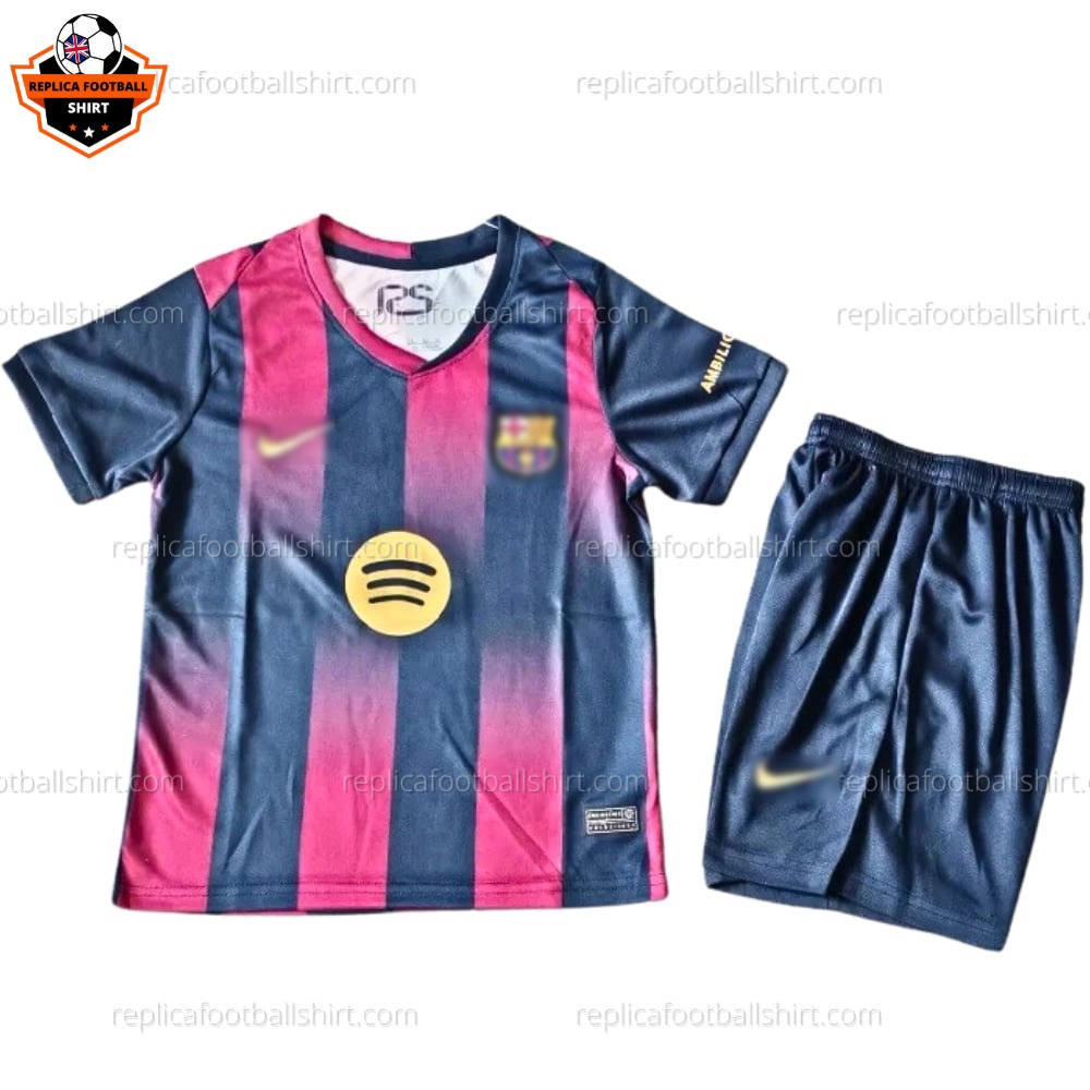 Barcelona Home Kid Replica Football Kit 2025/26 - Front View