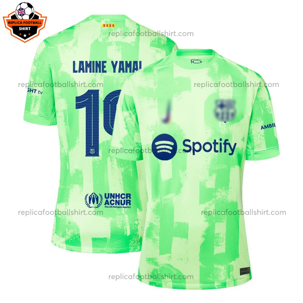 Barcelona LAMINE YAMAL 19 Third Men Replica Football Shirt 2024/25 - Over View