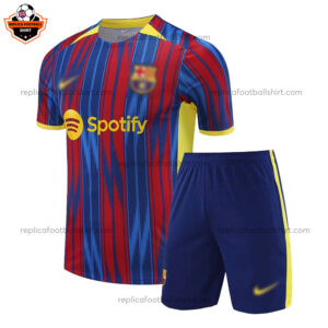 Barcelona Training Kid Replica Football Kit 2023/24 - Front View