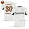 Bayern Leverkusen Away Men Replica Football Shirt 2024/25 FRIMPONG 30 - Front View