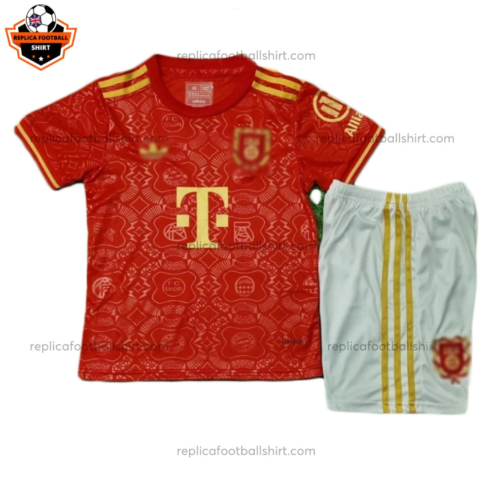 Bayern Munich 125th Anniversary Kid Replica Football Kit 2025/26 - Front View