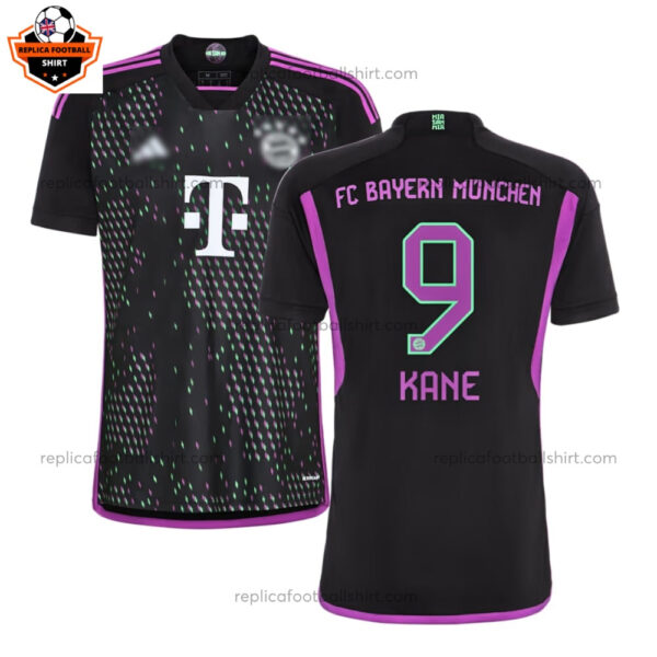 Bayern Munich Away Men Replica Football Shirt 2023/24 KANE 9 Printed - Over View